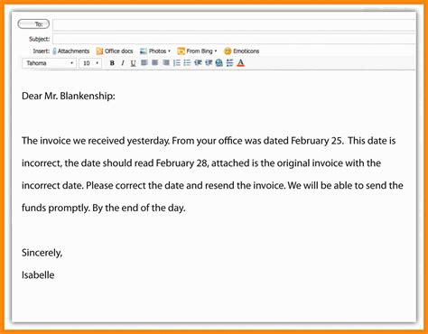Email Writing Examples Format Pdf