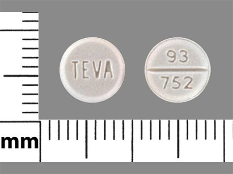 Teva 93 752 Pill White Round 7mm Pill Identifier