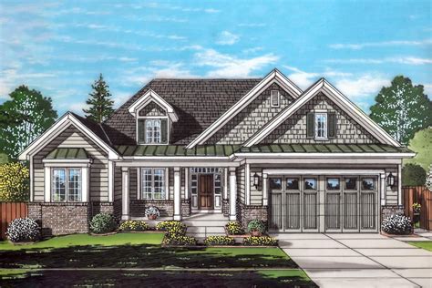 Plan 39285st One Level Traditional House Plan With Covered Porch One