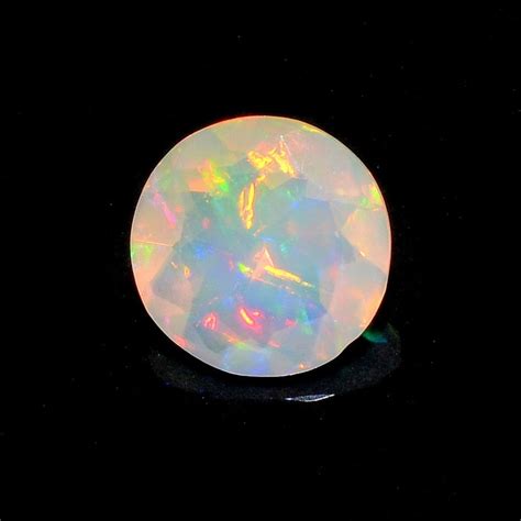 8mm Huge Ethiopian Opal Round Faceted Opal Fancy Cut Stone Etsy