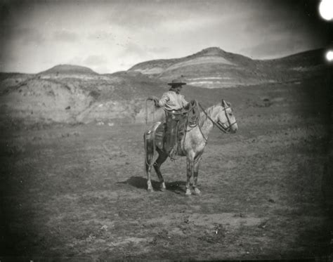 Thomas Eakins Cowboy In Buckskin Shirt On Dappled Horse Lariat In