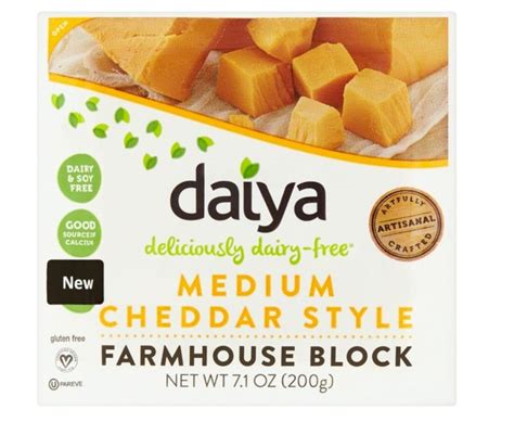 Daiya Medium Cheddar Style Block 200g Vegan Food UK