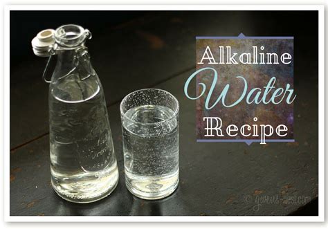 Alkaline Water Recipe Gwens Nest