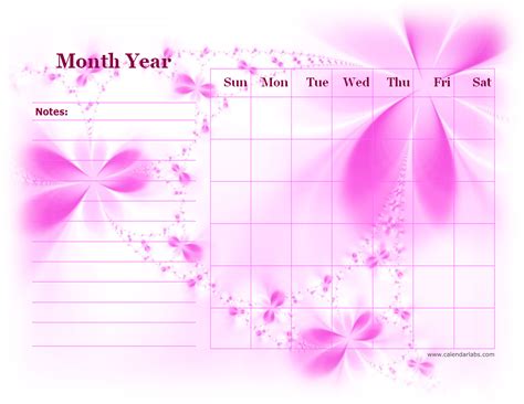 monthly blank calendar  purple shade  printable