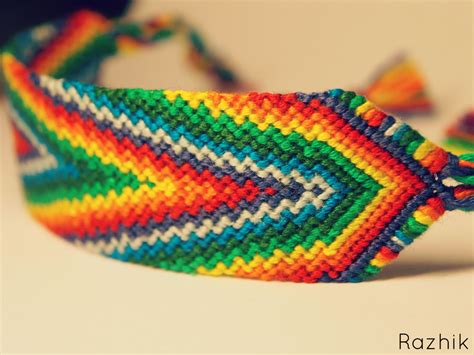 Rainbow Friendship Bracelet By Razhik On Deviantart