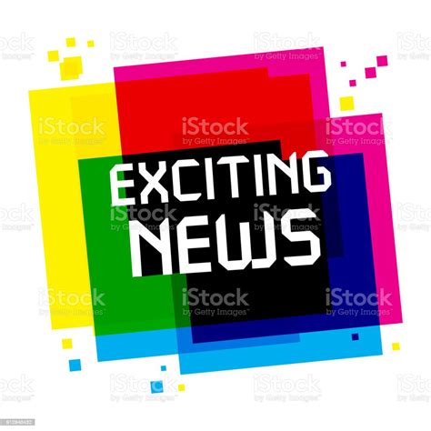 Exciting News Poster Or Banner Stock Illustration Download Image Now