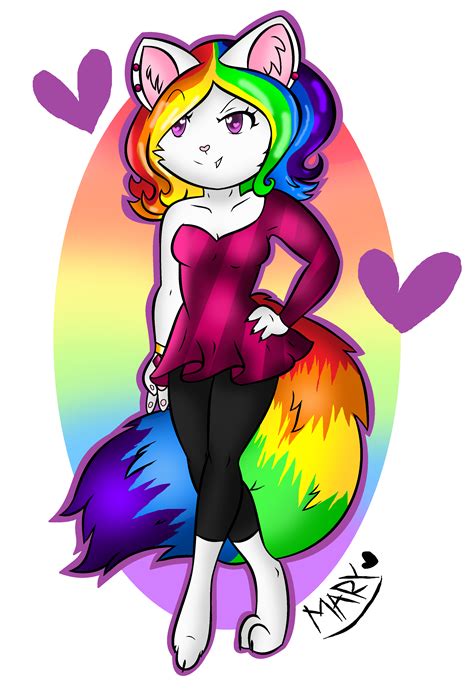 Rainbow Wolf By Pastel Kitteh On Deviantart