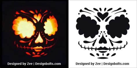 10 Challenging Pumpkin Carving Stencils Templates And Patterns For