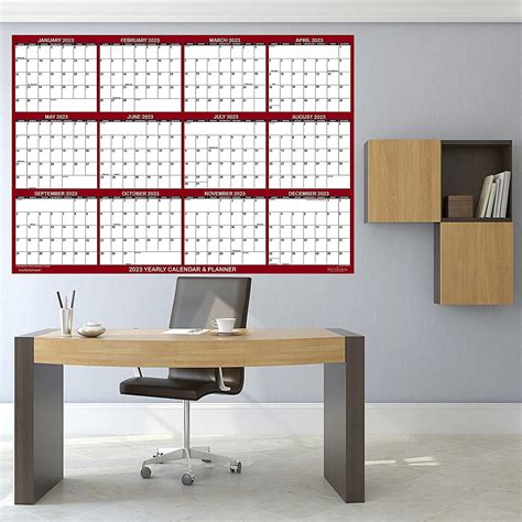 Buy 36 X 54 Swiftglimpse 2023 Wall Calendar Erasable Xlarge Wet And Dry