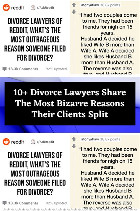 10 divorce lawyers share the most bizarre reasons their clients split