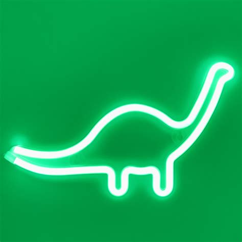 About your customized neon sign. TONGER® Green Dinosaur Wall LED Neon Light Sign - Tonger