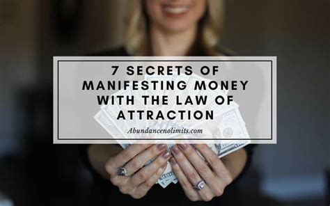 Manifesting Money Fast With 7 Secrets By Law Of Attraction