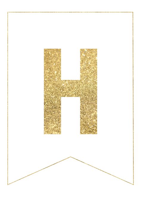 Use microsoft word to create custom block lettering to print out. Gold Free Printable Banner Letters - Paper Trail Design