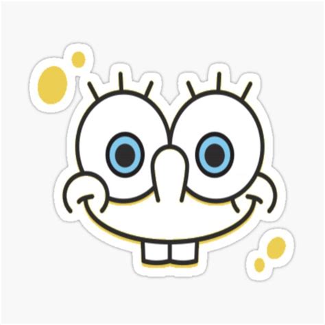 Spongebob Smile Sticker By Bubin Redbubble