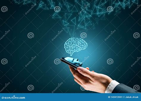 Artificial Intelligence On Smartphone Stock Image Image Of Artificial
