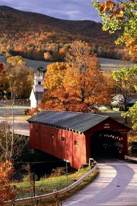 Pin By Ginger On Autumn Covered Bridges Beautiful Places Places