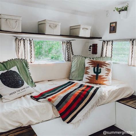 20 Boho Camper Renovations You Have To See To Believe Rv Inspiration