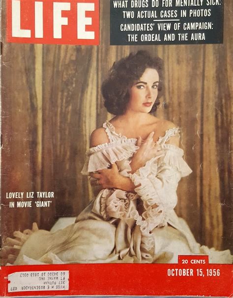 Elizabeth Taylor Life Magazine October 1956 In Movie Giant Etsy