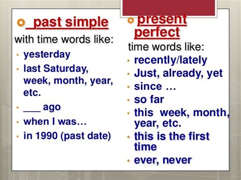 2a Present Perfect And Past Simple