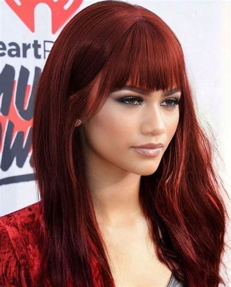 Red Hair Color Cool Hair Color Wine Red Hair Hair Color Pictures Zendaya Hair Red Hair
