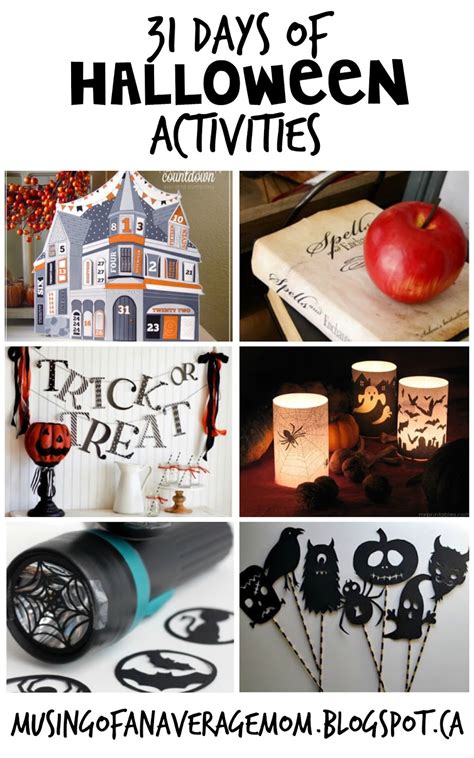 Musings Of An Average Mom 31 Days Of Halloween Activities