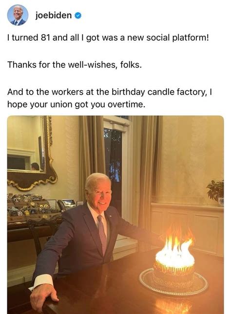 People Shocked By How Many Candles Are On Joe Bidens Birthday Cake