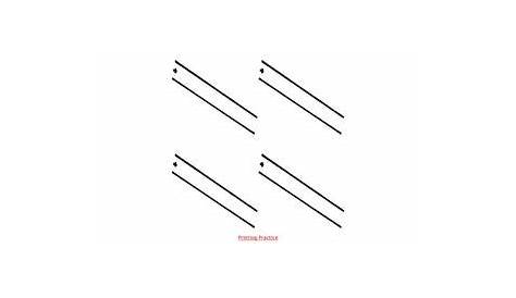 Diagonal Lines Worksheet For Kindergarten