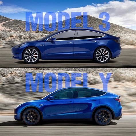 Both vehicles share 75% of their parts since they're optimized for quick production. Tesla Model Y Vs Model 3 Side By Side - Vários Modelos