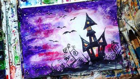 Halloween 😈painting Step By Step Youtube