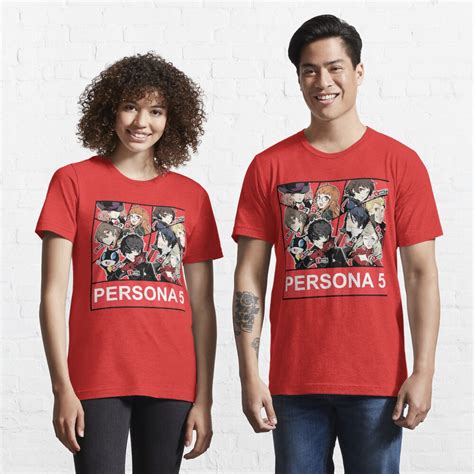 Persona 5 Phantom Thieves Red Background T Shirt For Sale By Gale