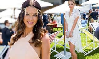 Big Brother Australias Emily Simms And Tully Smyth Attend The Races In Melbourne Daily Mail