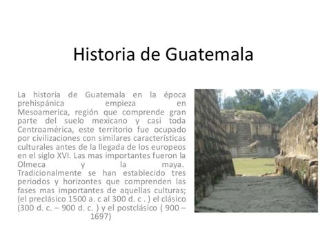 Historia De Guatemala