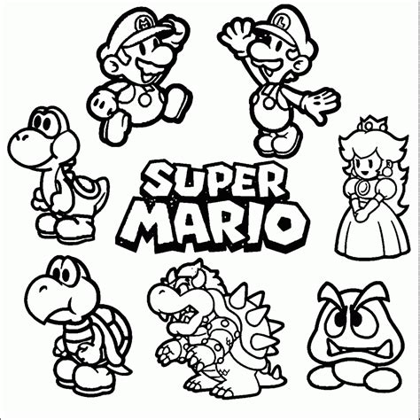 Dibujos de Mario Bros para Colorear | Juegos COKITOS