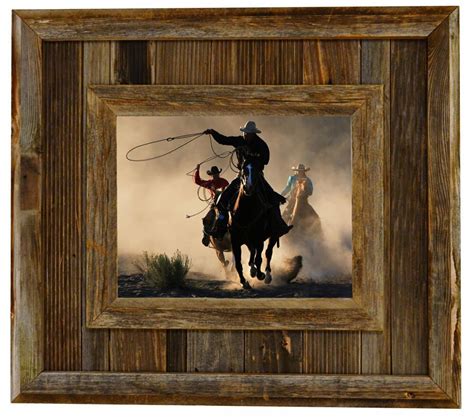 Rustic Barnwood Frame Durango 18x24 Aged Wood