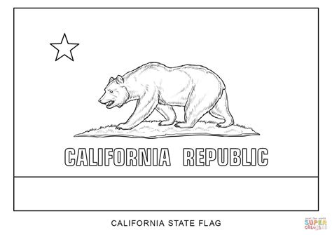 Flag of California coloring page | Free Printable Coloring Pages