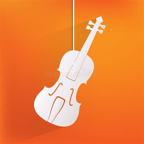 Icono De Violín Silueta De Instrumento De Música Ilustración