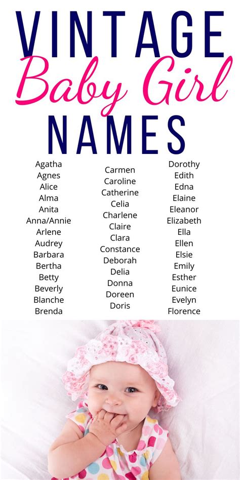 Old Fashioned Baby Girl Names Popular Uncommon Grandma Chic
