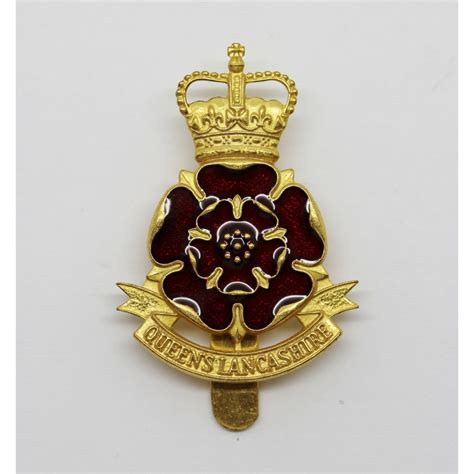 Queens Lancashire Regiment Enamelled Cap Badge