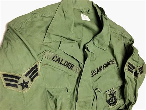 Us Air Force Vietnam War Poplin Jungle Jacket Patched Enemy Militaria