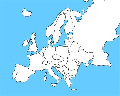 Карта европы с четкими границами 80 фото