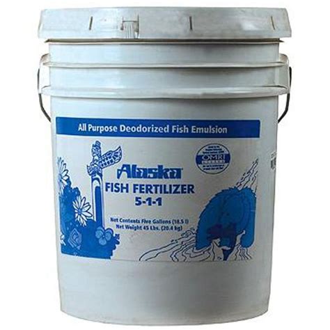 Fish fertilizer is an awesome product for promoting plant growth. Alaska 640 oz. 5-1-1 Liquid Fish Emulsion Fertilizer ...