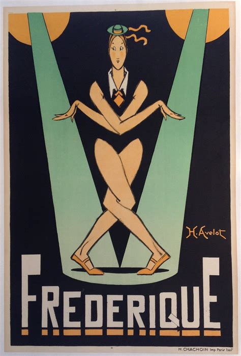 Frederique 32x47 France C 1927 In 2021 Art Deco Posters Art Deco Tiles Theatre Poster