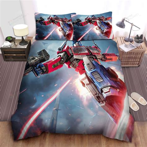Transformer Optimus Prime In A War Bed Sheets Duvet Cover Bedding Sets PLEASE NOTE This Is A