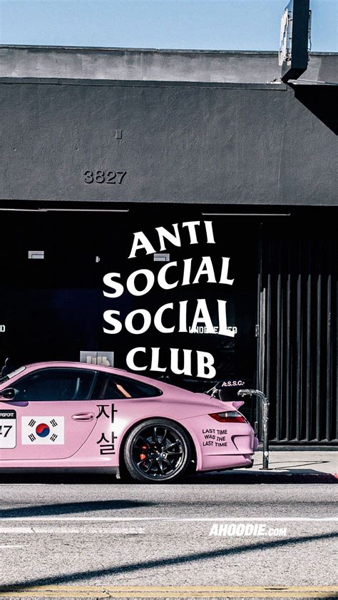 Ahoodie Anti Social Social Club Pink Porsche Wallpaper Porsche Boxter