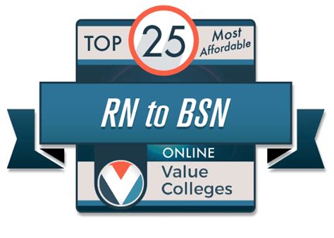 Value Colleges Top 25 Cheap Online Rn To Bsn Programs For Working Nurses