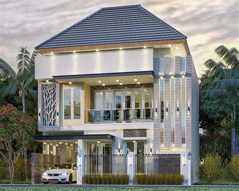 Project Desain Rumah Modern Tropis 2 Lantai Desain Arsitek Oleh Sinan