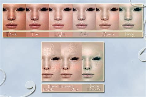 Mod The Sims New Skintone Plus Facemasks And Eyes