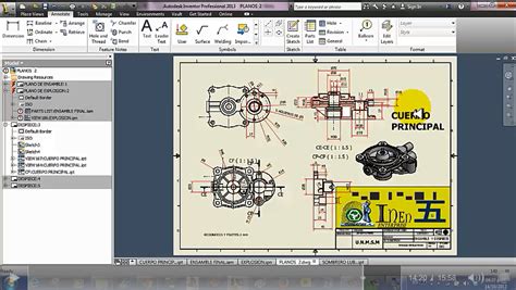 Componentes De Un Proyecto Real En Autodesk Inventor 2013 InEn FIVE