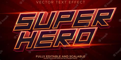 Premium Vector Superhero Text Effect Editable Cartoon And Comic Text