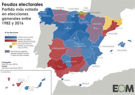 El Mapa De Las Elecciones Generales En España Mapas De El Orden